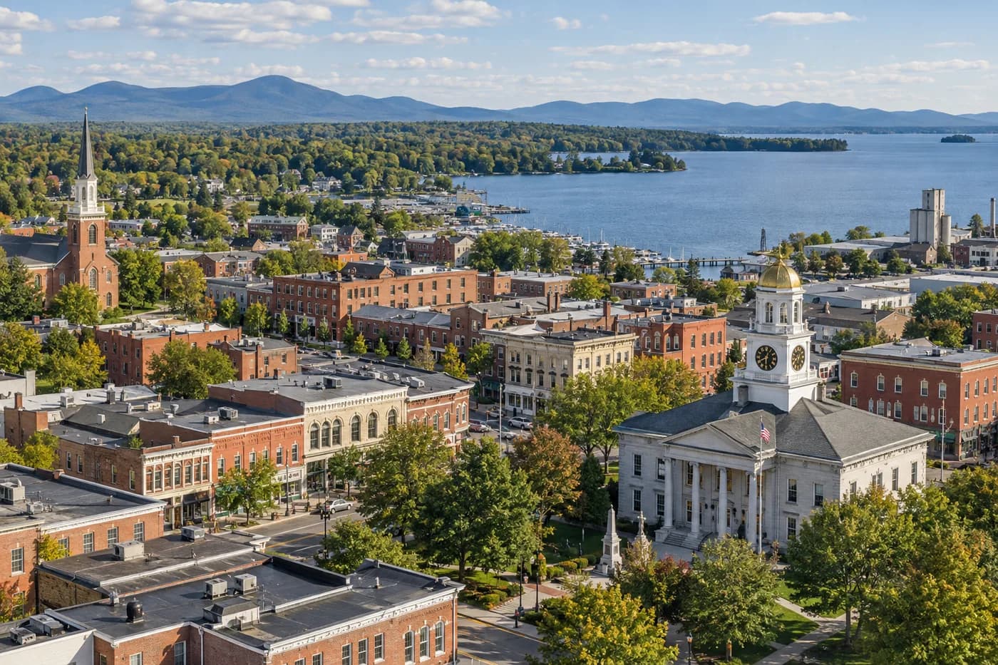 St. Albans, Vermont cityscape