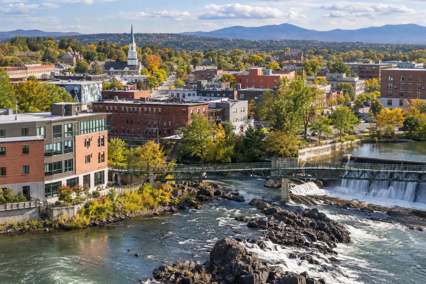 Winooski, Vermont cityscape