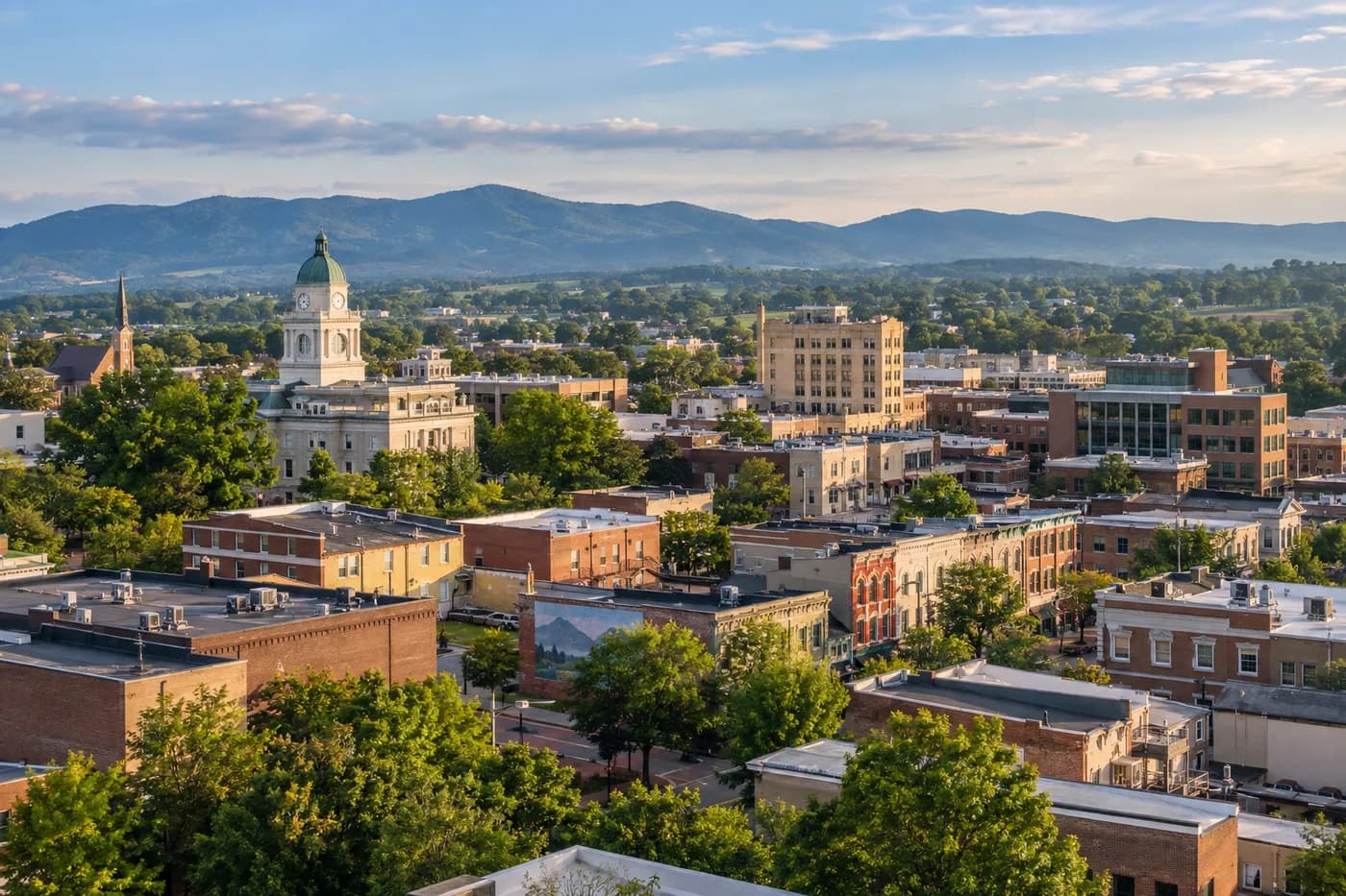 Harrisonburg, Virginia cityscape