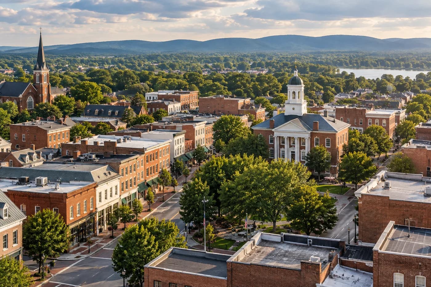 Leesburg, Virginia cityscape