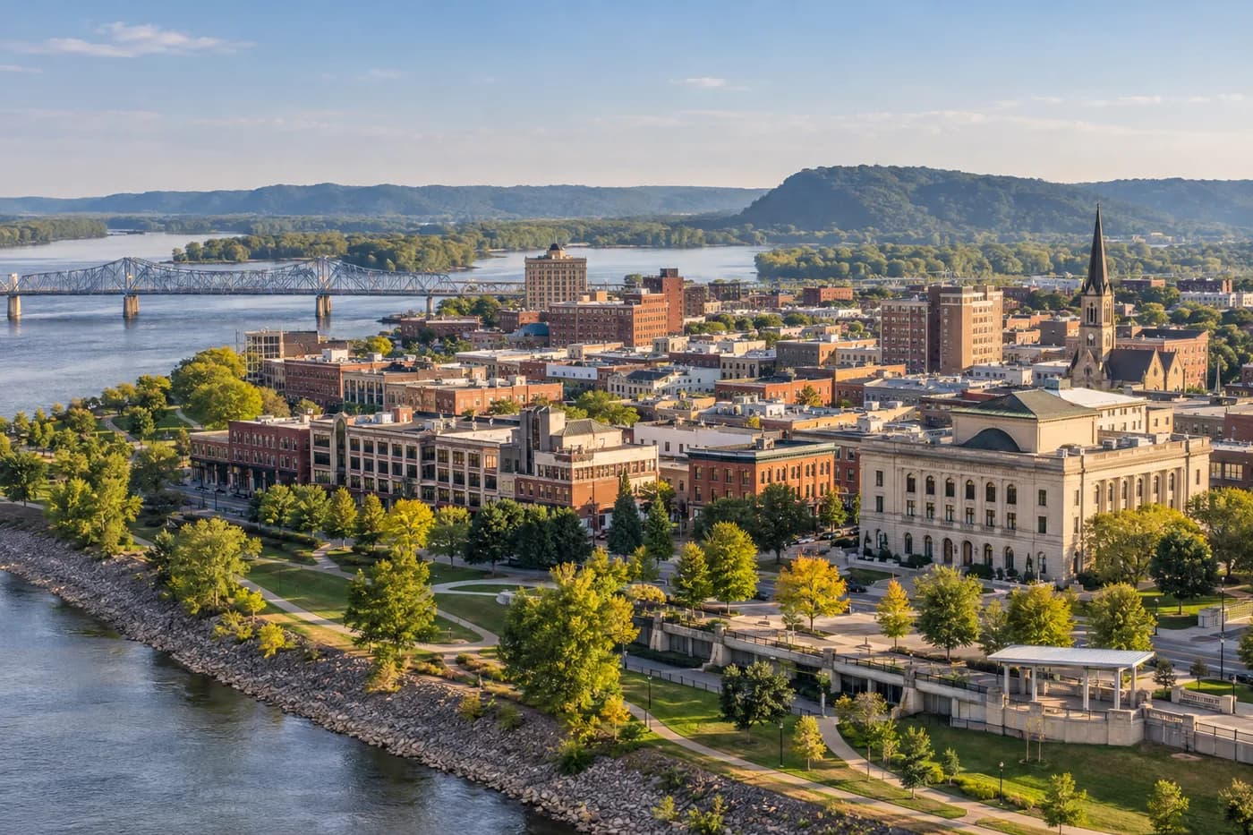 La Crosse, Wisconsin cityscape