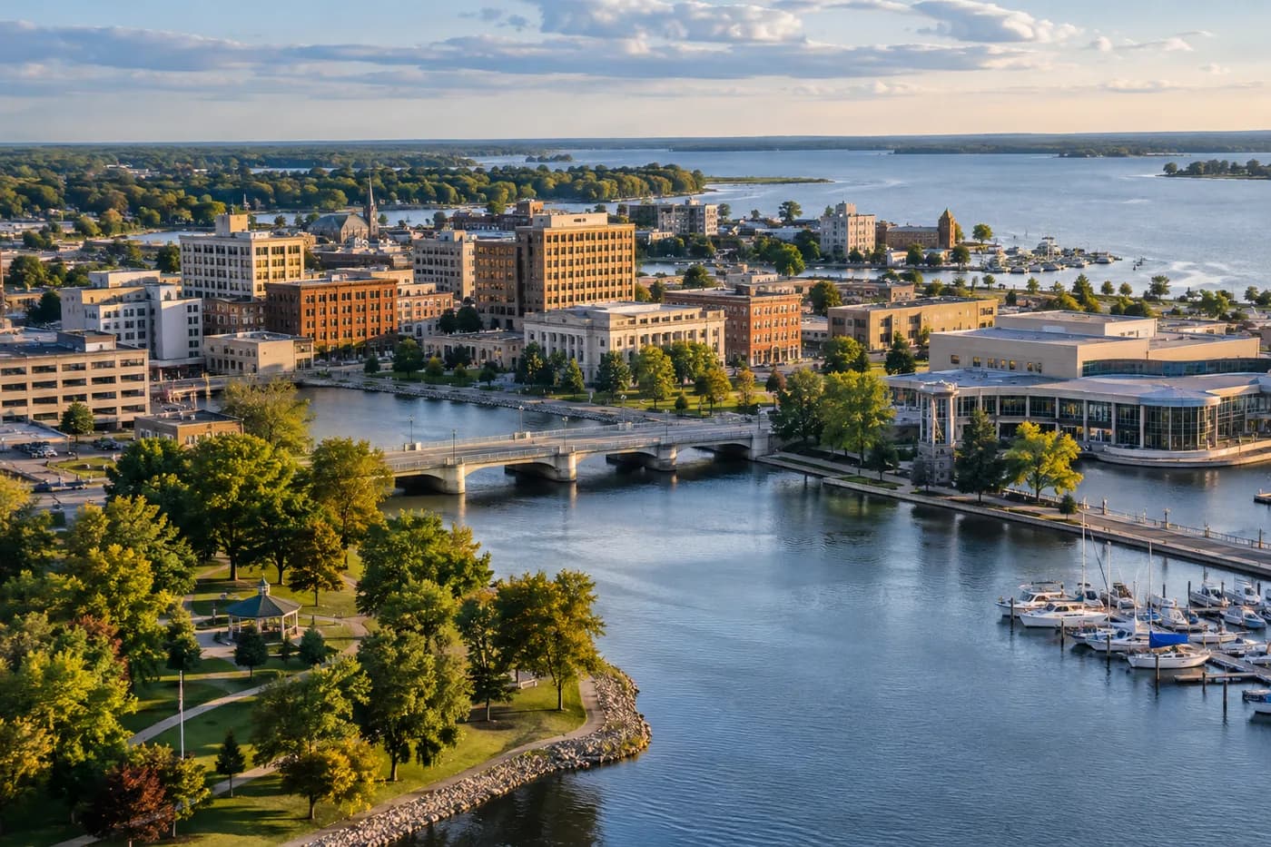 Oshkosh, Wisconsin cityscape