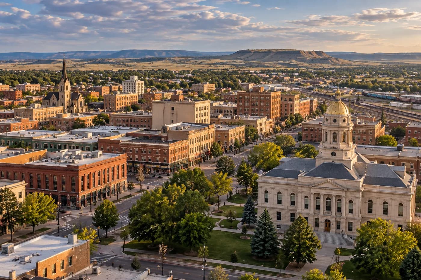 Cheyenne, Wyoming cityscape