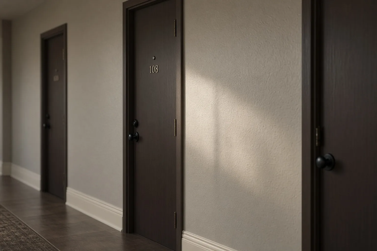 Hallway in an apartment building